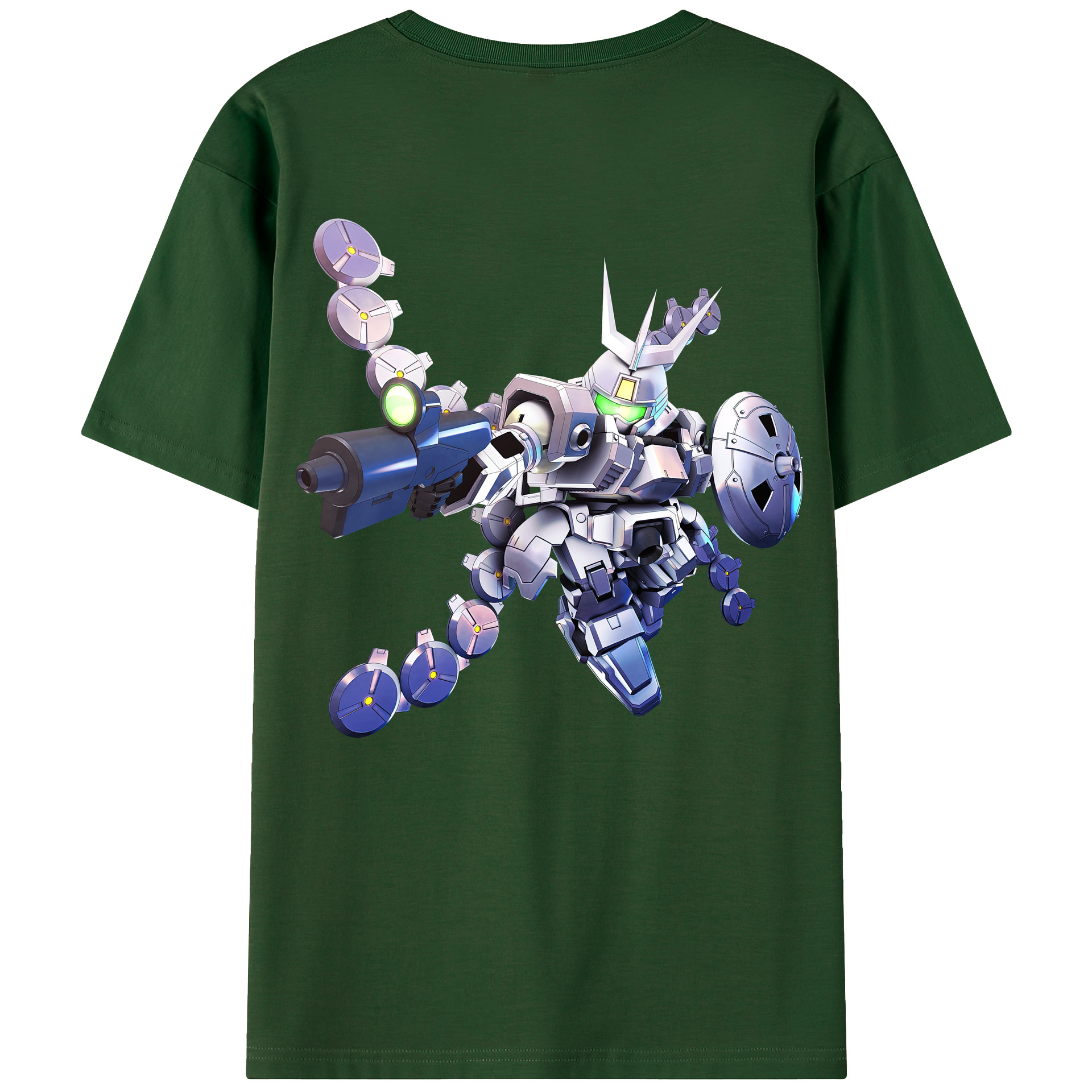 （画像用） 機動戦士ガンダム Mobile Suit Gundam 綿100％半袖Tシャツ（背面プリント）